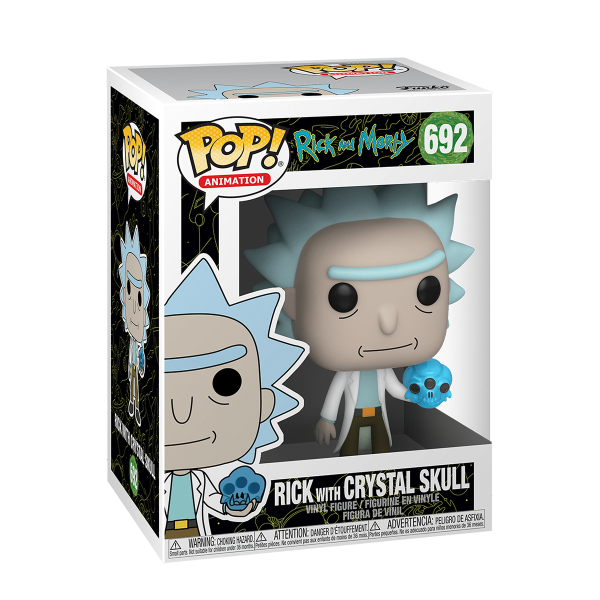 Ігрова фігурка Funko Pop! серії Рік і Морті - Рік з кришталевим черепом