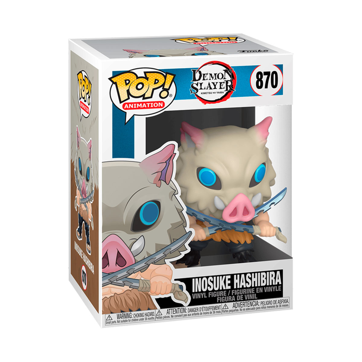 Колекційна ігрова фігурка Inosuke Hashibira - Demon Slayer - Funko POP — превʼю 5