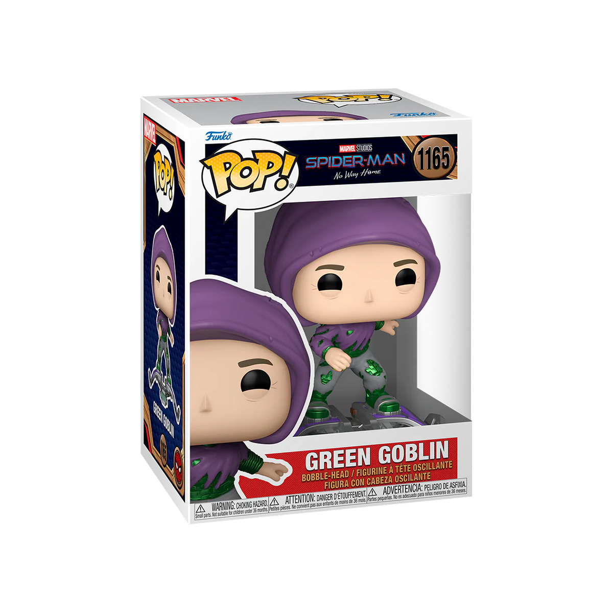 Колекційна ігрова фігурка Funko POP Spider-Man No Way Home Goblin 114 мм — превʼю 4