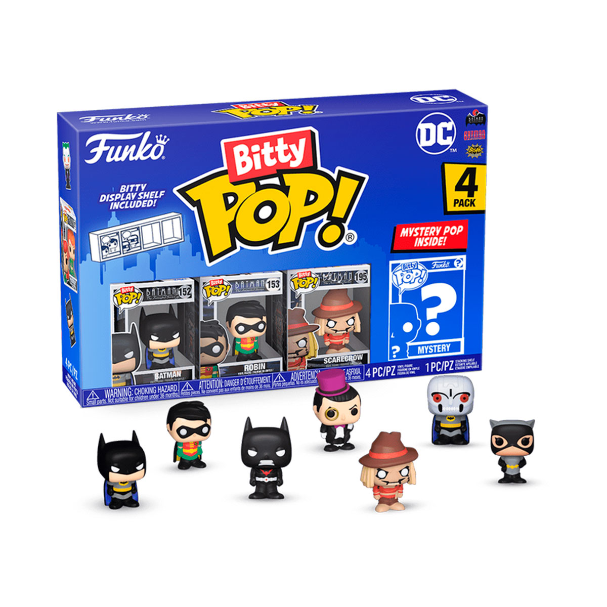 Набір ігрових фігурок Bitty Pop! серії DC (4 фігурки асорт.)