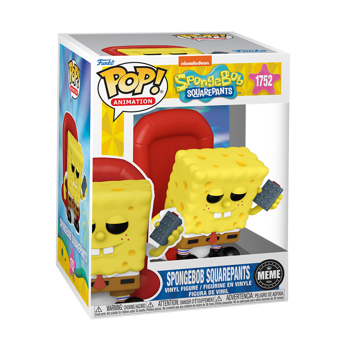 Ігрова фігурка Funko POP! серії Губка Боб - Мем (Ight Imma Head Out)