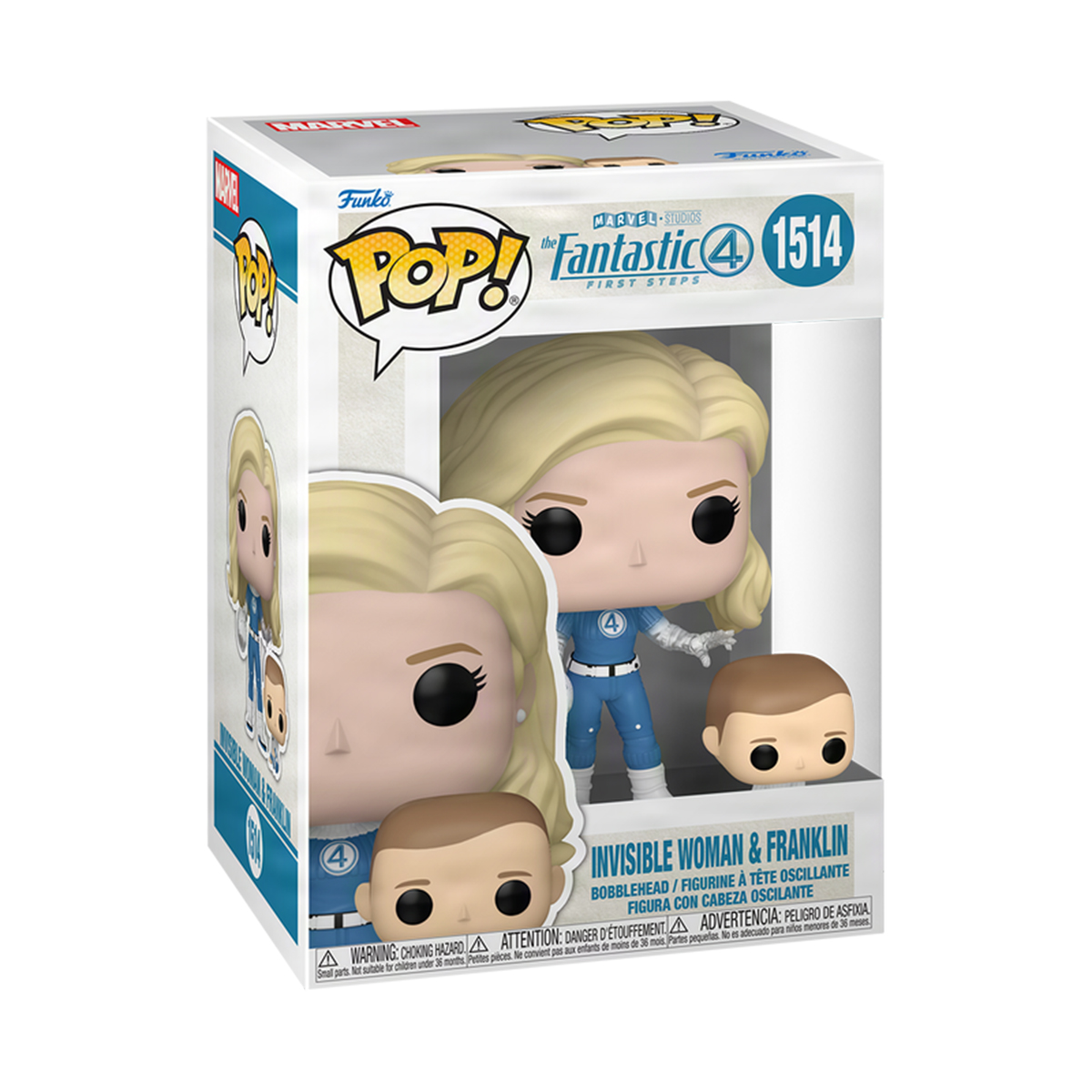 Набір ігрових фігурок Funko POP! серії Фантастична 4: Перші кроки - Невидима жінка й Франклін