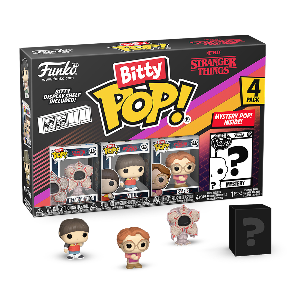 Набір ігрових фігурок Bitty POP! серії Дивні дива - Демогоргон (4 фігурки в ас.)