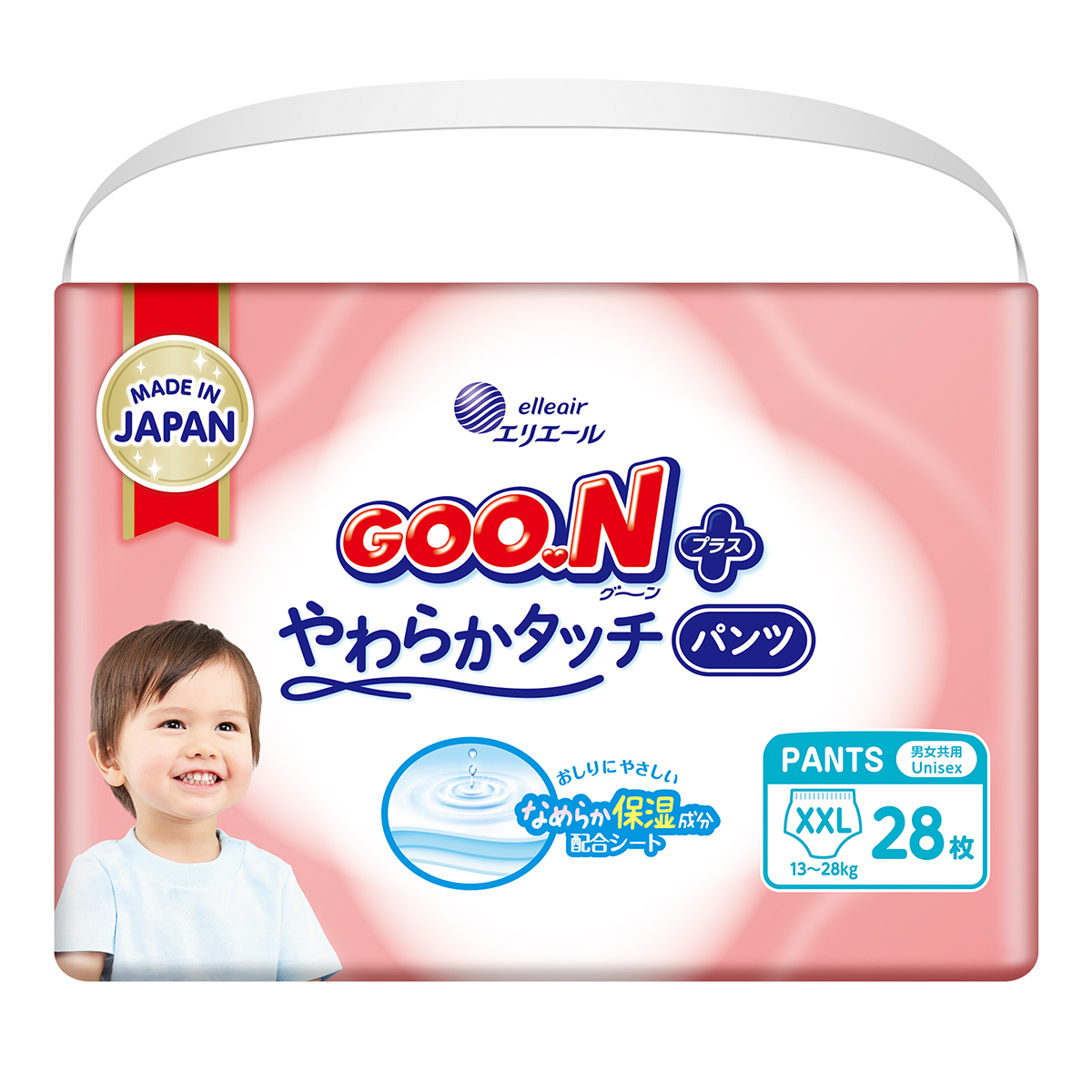 Трусики-підгузки Goo.N Plus для дітей (розмір 6(XXL), 13-25 кг, 28 шт.)