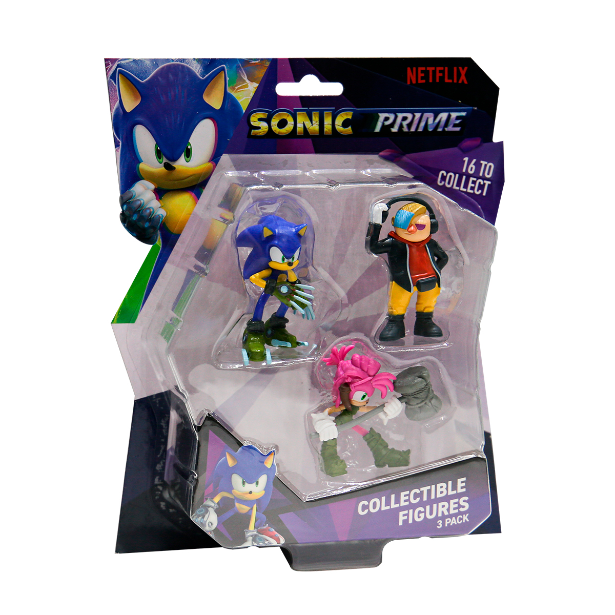 Набір ігрових фігурок Sonic Prime – Доктор Не, Сонік, Емі