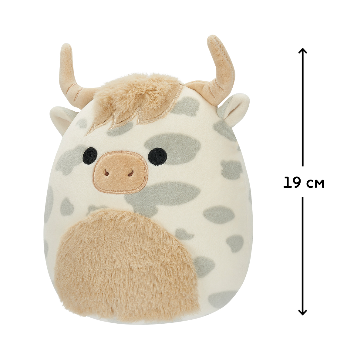М'яка іграшка Squishmallows Корівка Борса 19 см — превʼю 2