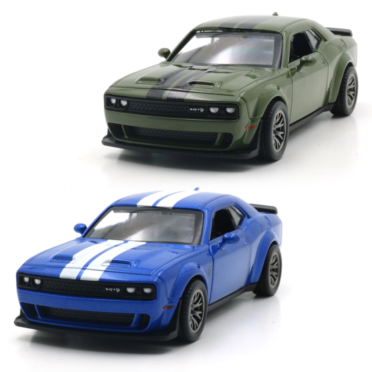 Автомодель - Dodge Challenger SRT Jailbreak 2022 (синій, зелений)